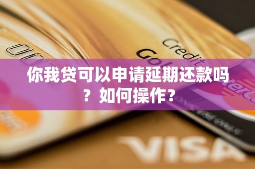 你我贷可以申请延期还款吗？如何操作？