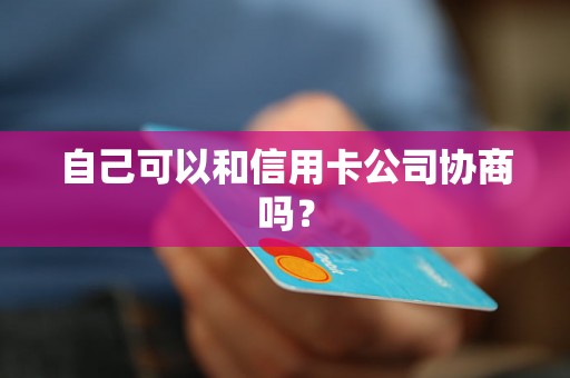 自己可以和信用卡公司协商吗？