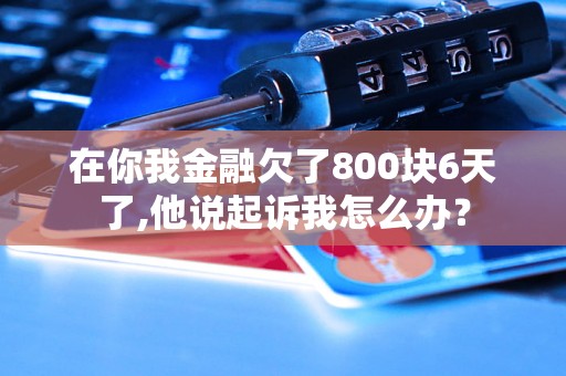 在你我金融欠了800块6天了,他说起诉我怎么办？