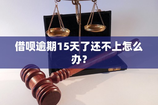 借呗逾期15天了还不上怎么办？