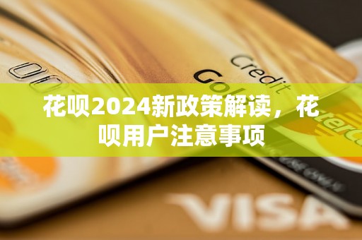 花呗2024新政策解读，花呗用户注意事项