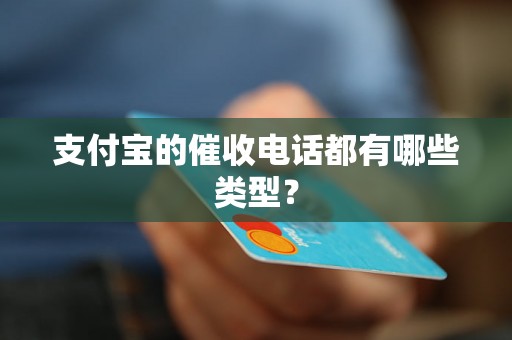 支付宝的催收电话都有哪些类型？