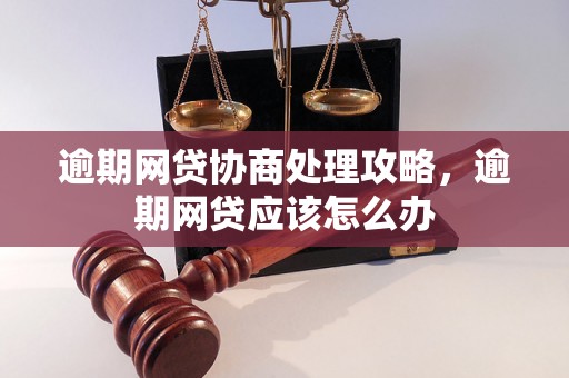 逾期网贷协商处理攻略，逾期网贷应该怎么办