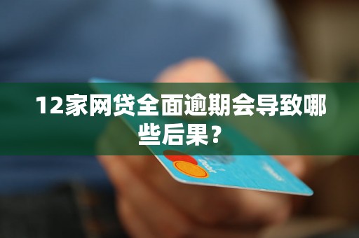 12家网贷全面逾期会导致哪些后果？