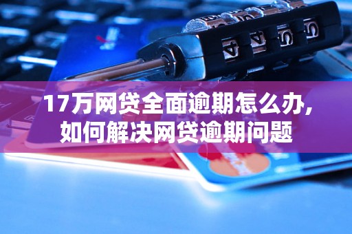 17万网贷全面逾期怎么办,如何解决网贷逾期问题