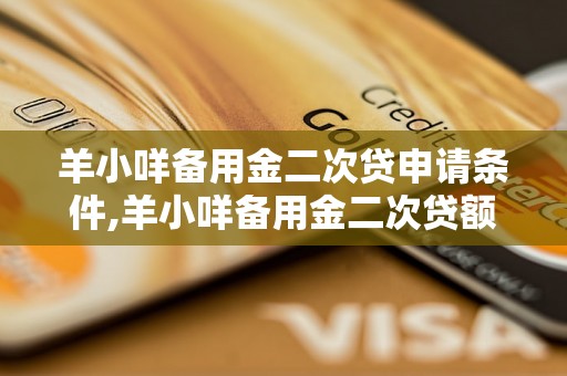 羊小咩备用金二次贷申请条件,羊小咩备用金二次贷额度解读