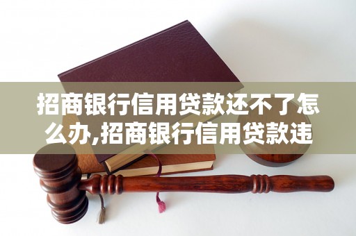 招商银行信用贷款还不了怎么办,招商银行信用贷款违约处理流程