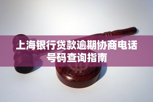上海银行贷款逾期协商电话号码查询指南