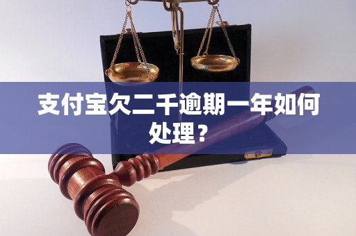 支付宝欠二千逾期一年如何处理？