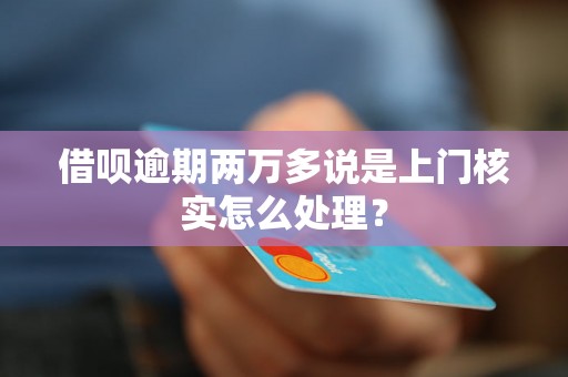 借呗逾期两万多说是上门核实怎么处理？