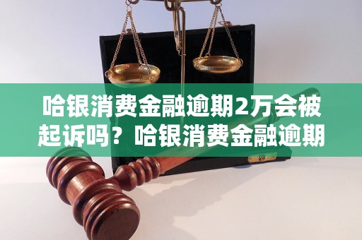 哈银消费金融逾期2万会被起诉吗？哈银消费金融逾期处理流程详解