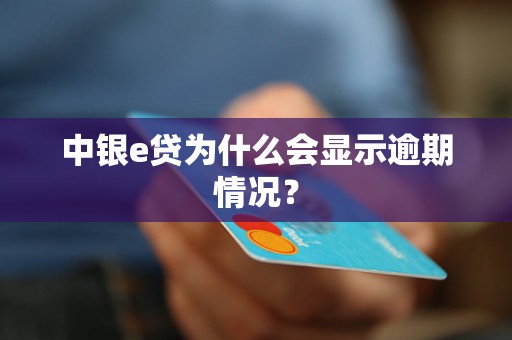 中银e贷为什么会显示逾期情况？