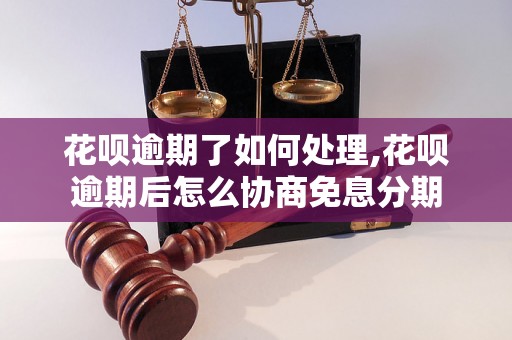 花呗逾期了如何处理,花呗逾期后怎么协商免息分期