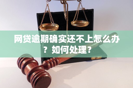 网贷逾期确实还不上怎么办？如何处理？