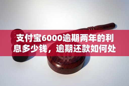 支付宝6000逾期两年的利息多少钱，逾期还款如何处理