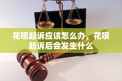 花呗起诉应该怎么办，花呗起诉后会发生什么