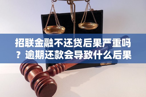 招联金融不还贷后果严重吗？逾期还款会导致什么后果？