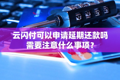 云闪付可以申请延期还款吗需要注意什么事项？