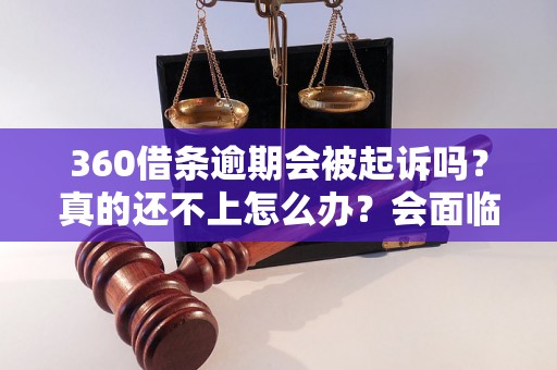 360借条逾期会被起诉吗？真的还不上怎么办？会面临坐牢吗？详细解答