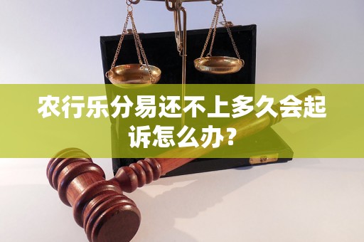 农行乐分易还不上多久会起诉怎么办？