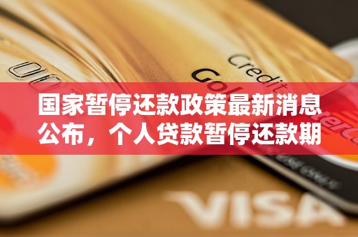 国家暂停还款政策最新消息公布，个人贷款暂停还款期限延长