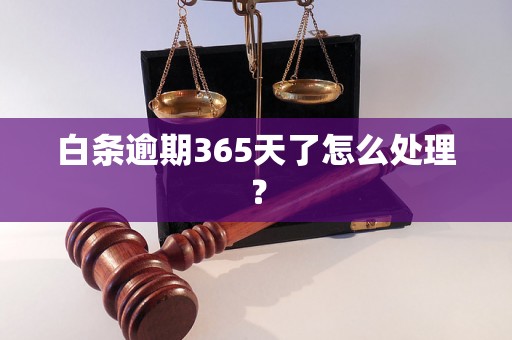 白条逾期365天了怎么处理？