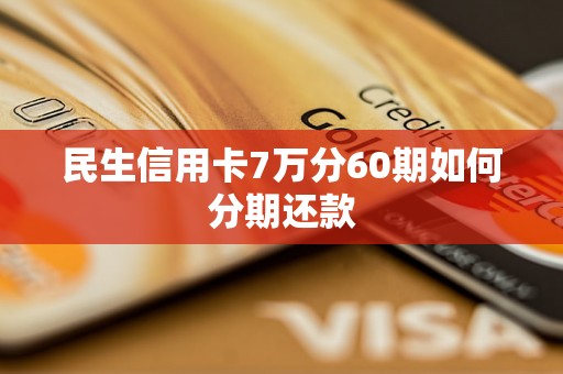 民生信用卡7万分60期如何分期还款