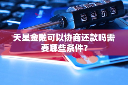 天星金融可以协商还款吗需要哪些条件？