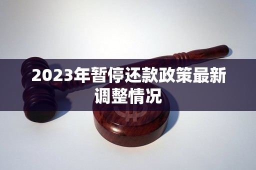 2023年暂停还款政策最新调整情况