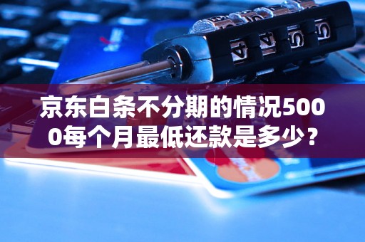 京东白条不分期的情况5000每个月最低还款是多少？