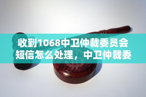 收到1068中卫仲裁委员会短信怎么处理，中卫仲裁委员会短信解读及处理方法