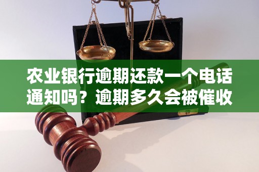 农业银行逾期还款一个电话通知吗？逾期多久会被催收电话？