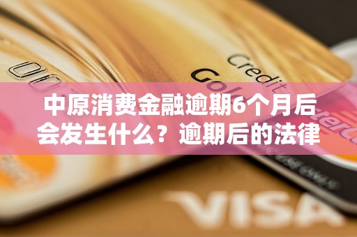 中原消费金融逾期6个月后会发生什么？逾期后的法律后果详解