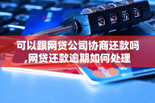 可以跟网贷公司协商还款吗,网贷还款逾期如何处理