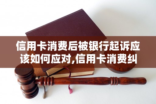 信用卡消费后被银行起诉应该如何应对,信用卡消费纠纷解决方法