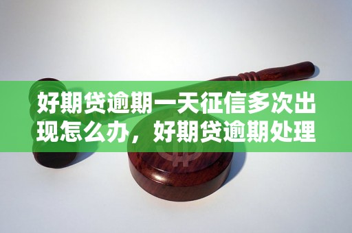 好期贷逾期一天征信多次出现怎么办，好期贷逾期处理方法指南