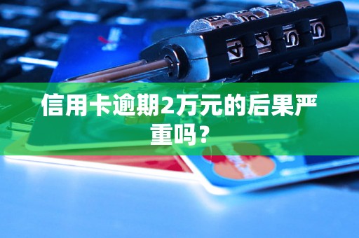 信用卡逾期2万元的后果严重吗？