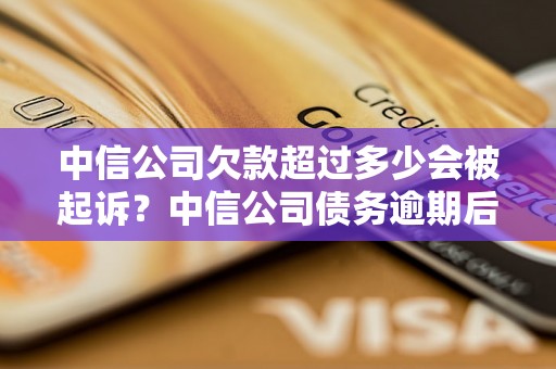 中信公司欠款超过多少会被起诉？中信公司债务逾期后后果严重吗？