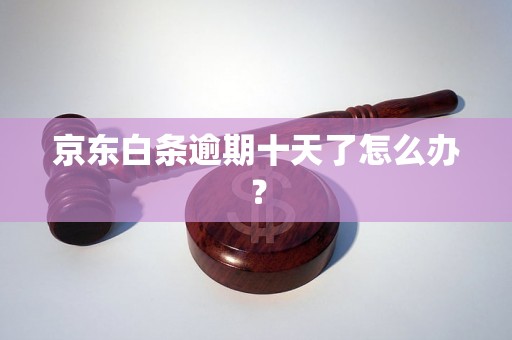 京东白条逾期十天了怎么办？