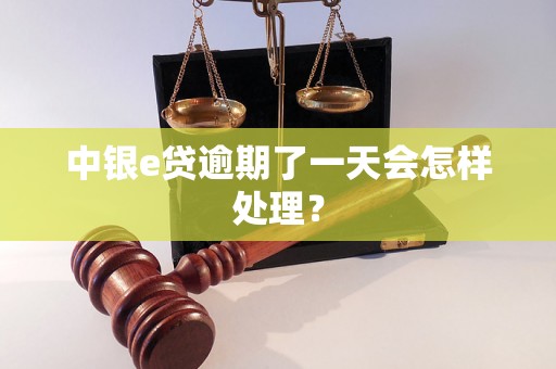 中银e贷逾期了一天会怎样处理？