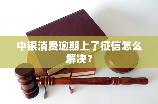 中银消费逾期上了征信怎么解决？