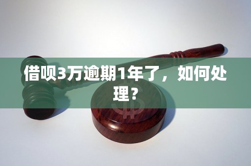 借呗3万逾期1年了，如何处理？