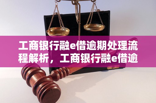 工商银行融e借逾期处理流程解析，工商银行融e借逾期后果及处理建议