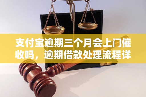 支付宝逾期三个月会上门催收吗，逾期借款处理流程详解