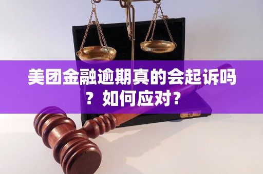 美团金融逾期真的会起诉吗？如何应对？