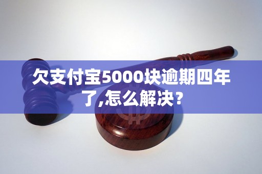 欠支付宝5000块逾期四年了,怎么解决？