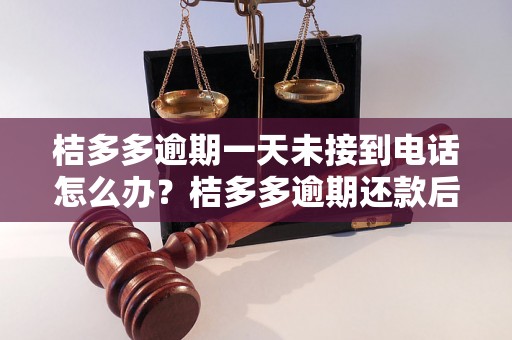 桔多多逾期一天未接到电话怎么办？桔多多逾期还款后果严重吗？