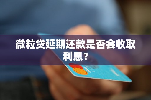 微粒贷延期还款是否会收取利息？