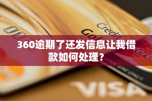 360逾期了还发信息让我借款如何处理？