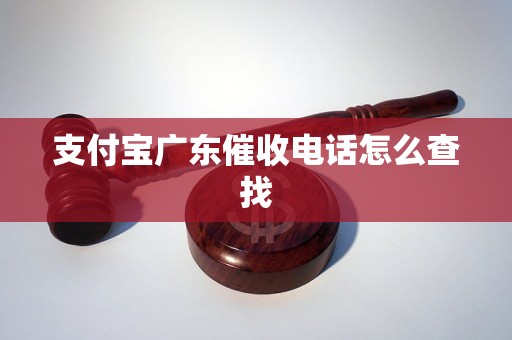 支付宝广东催收电话怎么查找